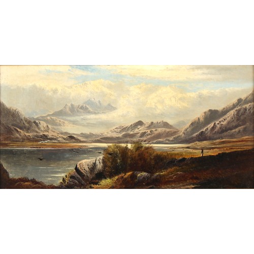 54 - Property of a deceased estate - Charles Leslie (1839-1886) - 'A SHOWER PASSING KENTMERE FELLS, WESTM... 