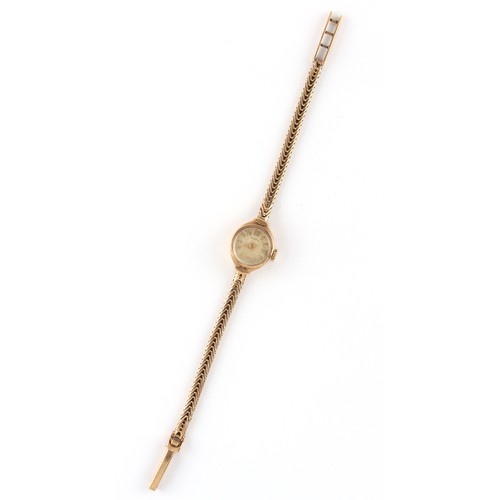 46 - Property of a lady - a lady's Mappin 9ct gold wristwatch with Swiss 17-jewel movement, appears to be... 