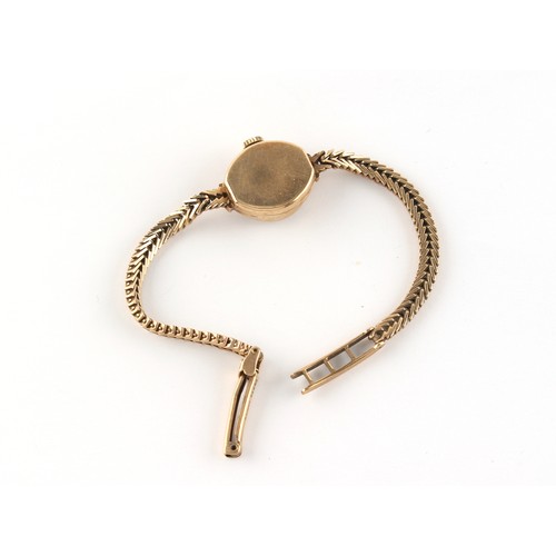 46 - Property of a lady - a lady's Mappin 9ct gold wristwatch with Swiss 17-jewel movement, appears to be... 