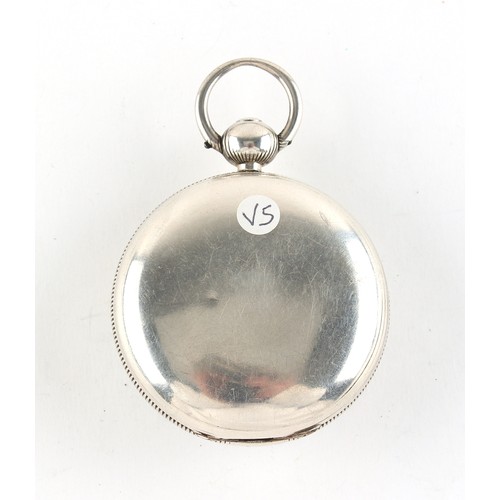 52 - Property of a gentleman - a George III silver open faced pocket watch, with unsigned verge fusee mov... 