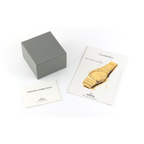 62 - Property of a gentleman - a lady's Omega Constellation bi-metallic wristwatch on matching bracelet s... 