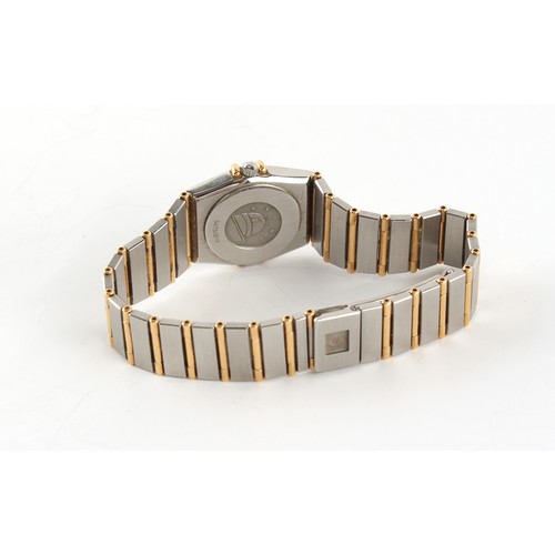 62 - Property of a gentleman - a lady's Omega Constellation bi-metallic wristwatch on matching bracelet s... 