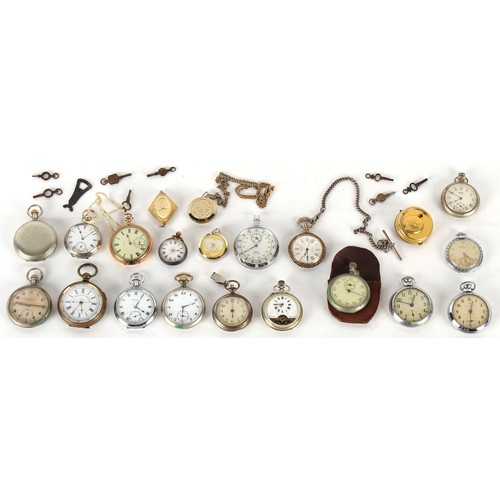 38 - Property of a deceased estate, a private collection of watches - twenty-one assorted pocket watches,... 