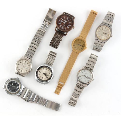 36 - Property of a deceased estate, a private collection of watches - seven assorted gentleman's mechanic... 