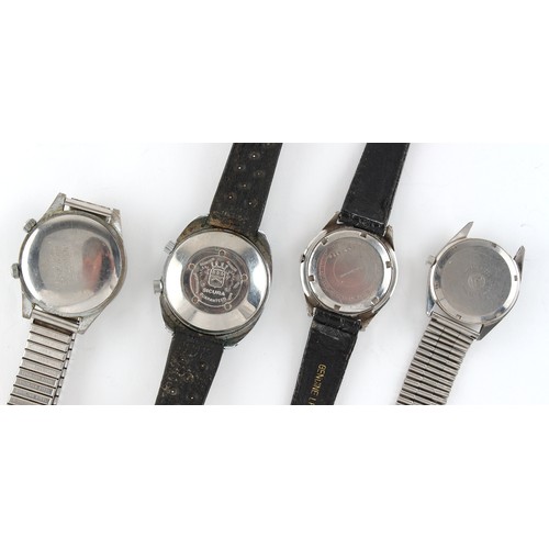 28 - Property of a deceased estate, a private collection of watches - four gentleman's wristwatches, comp... 