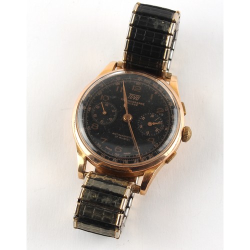 20 - Property of a deceased estate, a private collection of watches - a gentleman's Chronographe Suisse 1... 