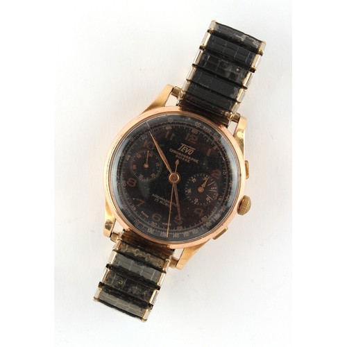 20 - Property of a deceased estate, a private collection of watches - a gentleman's Chronographe Suisse 1... 