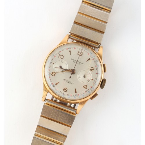 14 - Property of a deceased estate, a private collection of watches - a gentleman's Chronographe Suisse 1... 