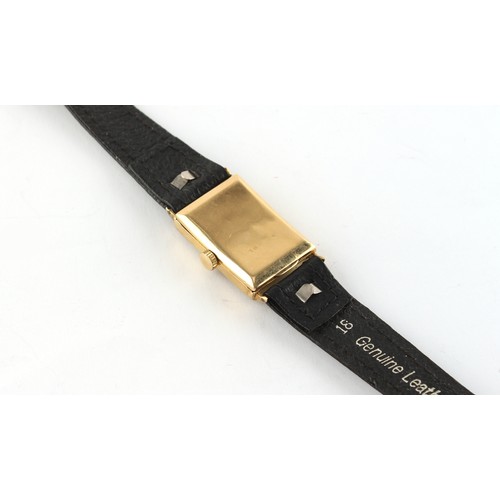 13 - Property of a deceased estate, a private collection of watches - a 1930/40's Zenith 18ct gold tank c... 