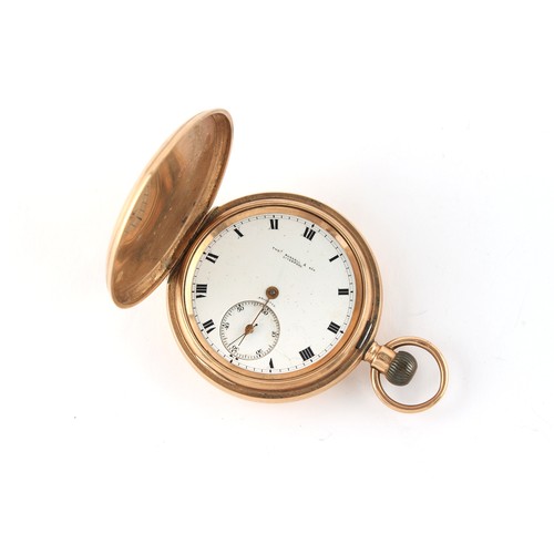 11 - Property of a deceased estate, a private collection of watches - an early 20th century 9ct gold full... 