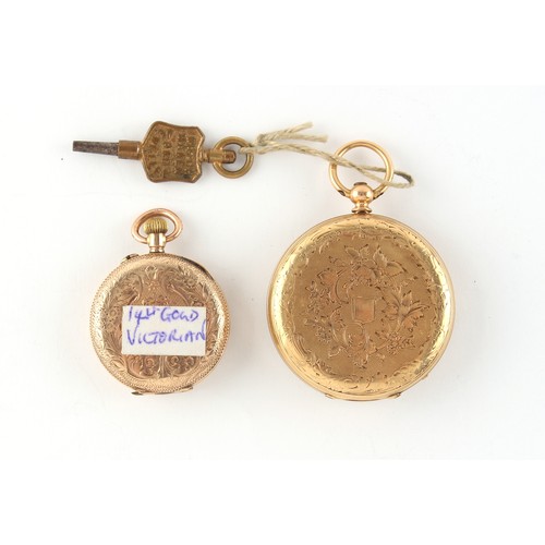 9 - Property of a deceased estate, a private collection of watches - an early 20th century 18ct gold fob... 