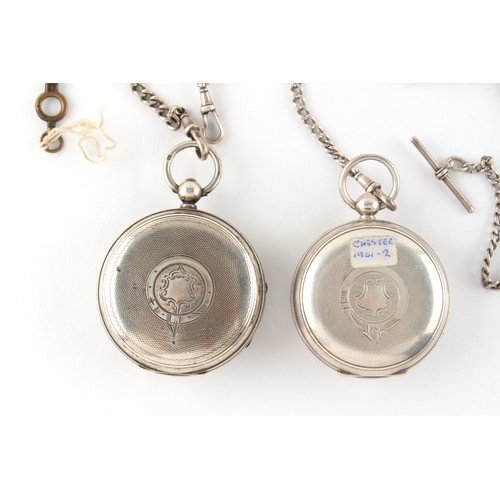 5 - Property of a deceased estate, a private collection of watches - two early 20th century silver open ... 