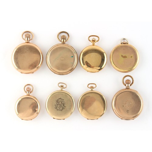 4 - Property of a deceased estate, a private collection of watches - eight assorted gold plated pocket w... 