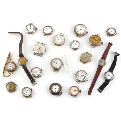 3 - The Henry & Tricia Byrom Collection - sixteen early 20th century wristwatches; together with four la... 