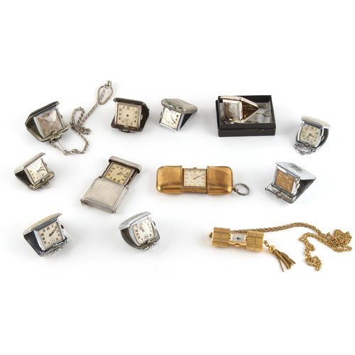 2 - The Henry & Tricia Byrom Collection - twelve assorted purse watches including silver examples, some ... 