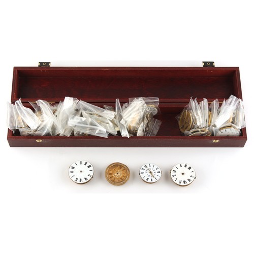 1 - The Henry & Tricia Byrom Collection - forty-three assorted pocket watch movements including verge ex... 