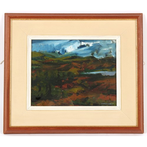 36 - Property of a gentleman - Gareth Schweitzer (modern) - 'SCAPE LANDSCAPE IV' - oil , in glazed frame ... 