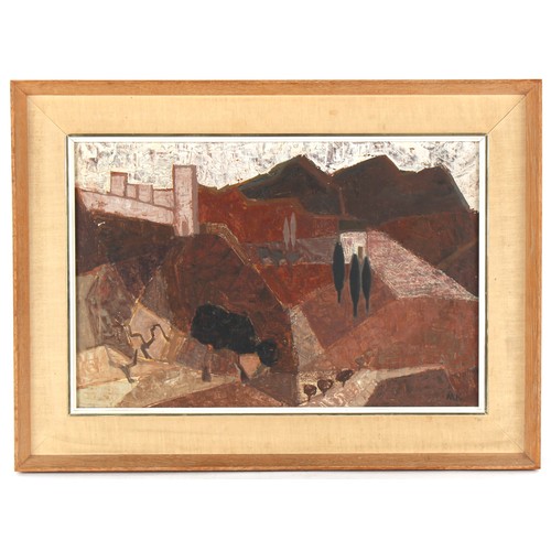 40 - Property of a lady - Moy Keightley (British, 1927-1998) - 'LANDSCAPE NEAR ASSISI' - oil on canvas, 1... 