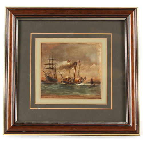 32 - Property of a gentleman - J.W. Kent (?) (English, 19th century) - 'P.S SEA HORSE. CHATHAM SHEERNESS ... 