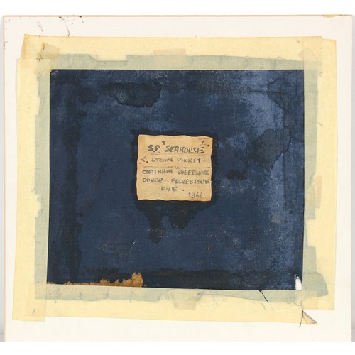 32 - Property of a gentleman - J.W. Kent (?) (English, 19th century) - 'P.S SEA HORSE. CHATHAM SHEERNESS ... 