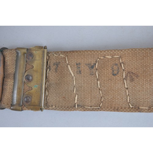 15 - British Made 1901 Mills & Orndorf Bandolier Captured & Used by the Boers. Of canvas & le... 