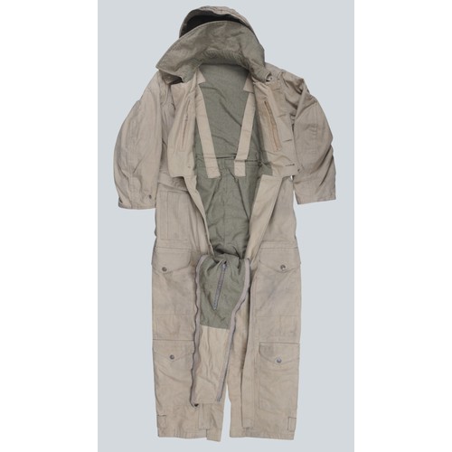 55 - WW2 British Tank 'Pixie' Suit dated 1944 & complete with hood & all working zippers. Integra... 