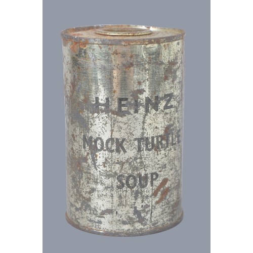 WW2 British Self Heating Ration Tin of Heinz 'Mock Turtle Soup' as