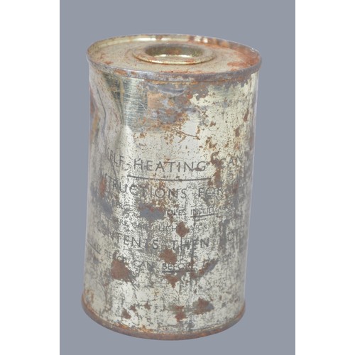 WW2 British Self Heating Ration Tin of Heinz 'Mock Turtle Soup' as