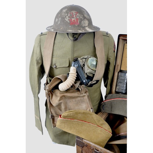 157 - WW1 US Army Engineers Officers Uniform & Kit. From a First Lieutenant who served with the 37th E... 