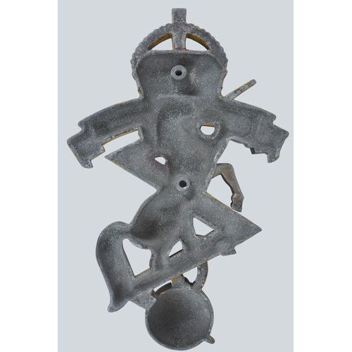 28 - WW2 British REME ( Royal Electrical & Mechanical Engineers ) Barrack Wall Sign. Ornate kings cro... 