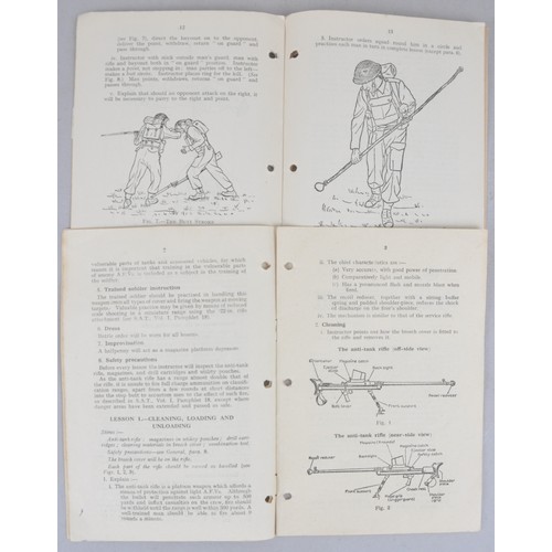 31 - WW2 British Army Weapons Training Pamphlets. Bayonet 1942, Individual Battle Practices 1943 & An... 