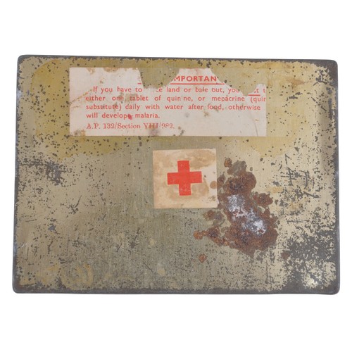 27 - WW2 Jungle Outfit, First Aid , Jungle Kit & Cover. Containing various components with tweezers &... 