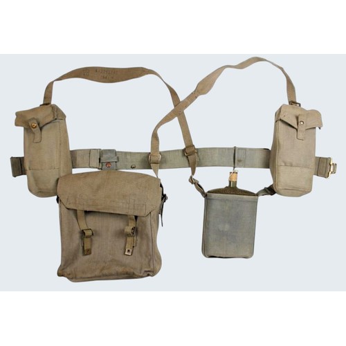 21 - WW2 British RAF Webbing Set. WW2 RAF ground personnel '37 pattern webbing set with '25 pattern belt ... 