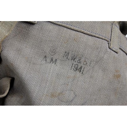 21 - WW2 British RAF Webbing Set. WW2 RAF ground personnel '37 pattern webbing set with '25 pattern belt ... 
