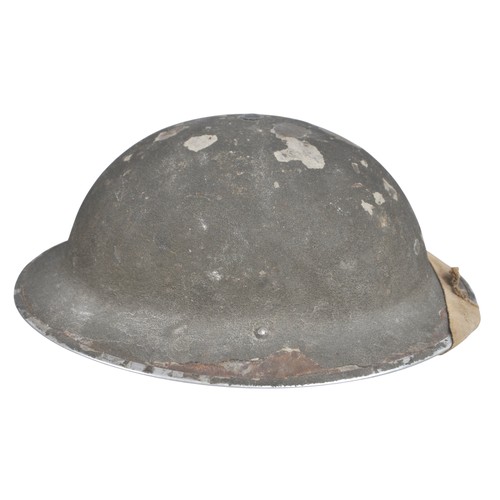 47 - WW2 MkII steel helmet with Scottish helmet flash of the Calgary Highlanders. Marked to underside of ... 
