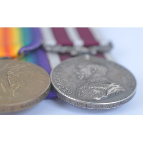4 - WW1 Meritorious Service Medal Group , Royal Engineers. Awarded to 1903744 SJT C.WALKER ROYAL ENGINEE... 