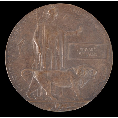 25 - CSM Williams 203776 , 2/5th Lancashire Fusiliers Death Plaque, Card Envelope & Red Cross Letter ... 
