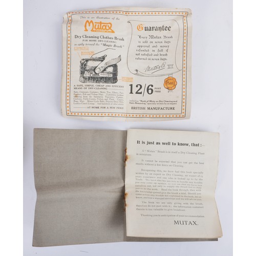 58 - WW1 British KIA 1918 MC & Bar Recip RAMC Officers Private Purchase 'MUTAX' Clothes Brush. Named ... 