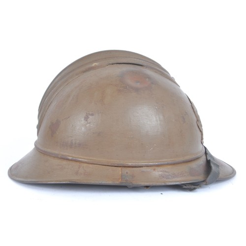 41 - WW1 French Armee D'Afrique Medical Adrian. Scarce Great War Adrian helmet of medical troops with ori... 