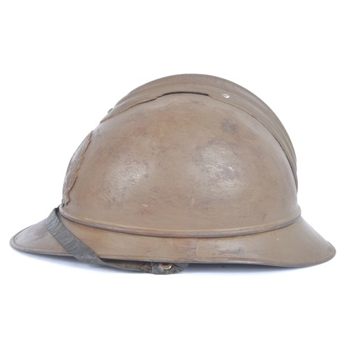 41 - WW1 French Armee D'Afrique Medical Adrian. Scarce Great War Adrian helmet of medical troops with ori... 