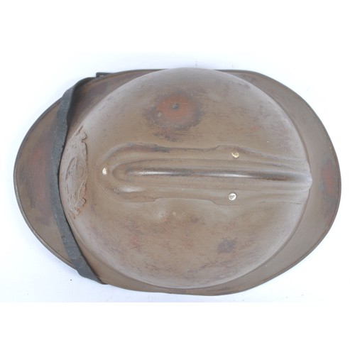 41 - WW1 French Armee D'Afrique Medical Adrian. Scarce Great War Adrian helmet of medical troops with ori... 