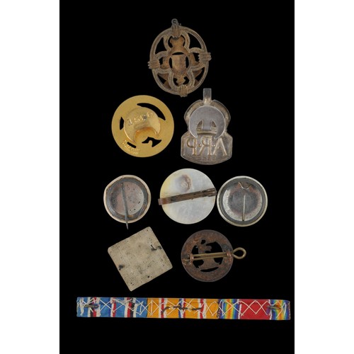 3 - Group Of Miscellaneous Badges . Lovat Scouts , ARP , Merchant Navy etc.