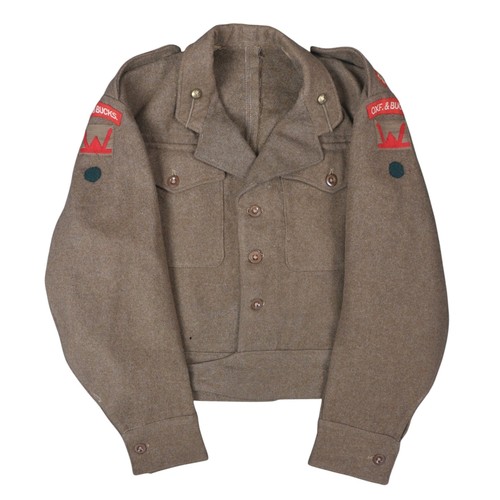 126 - 1st Battalion Ox & Bucks , 53rd Welsh Inf.Division Officer Battledress - Landed Normandy June 19... 