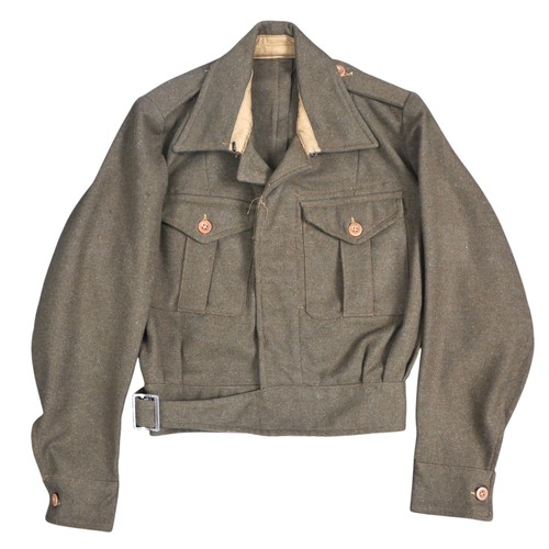 119 - ATS Battledress Blouse With Insignia Removed. Battledress for female issue having clothing label to ... 
