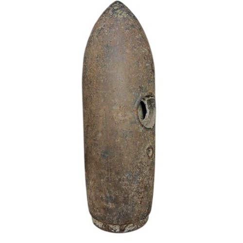 162 - WW2 German 50KG Aerial Bomb. Reputedly dropped on Portsmouth in WW2 & kept as a gate guard by a ... 