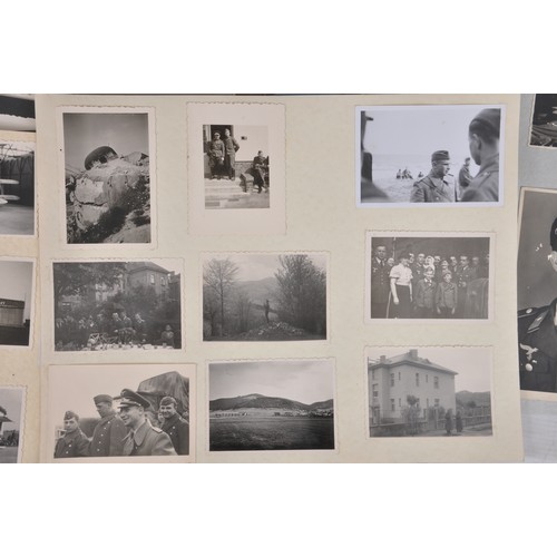 163 - WW2 German Luftwaffe Album To Same Man. A mans service with the Luftwaffe recorded in single sheets ... 