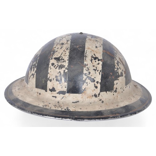 108 - WW2 Home Front 'London Transport' Spotters Helmet 1940. Scarce helmet of the London Transport Route ... 