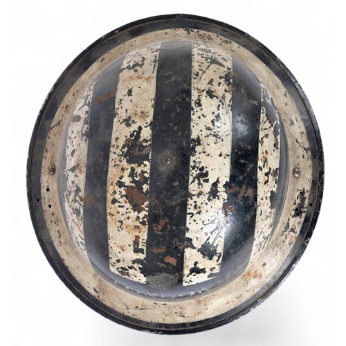 108 - WW2 Home Front 'London Transport' Spotters Helmet 1940. Scarce helmet of the London Transport Route ... 