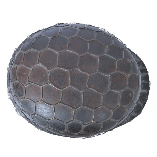 169 - WW2 German Chickenwire Camouflage Single Decal Army M40 Helmet. German M40 combat helmet with full b... 
