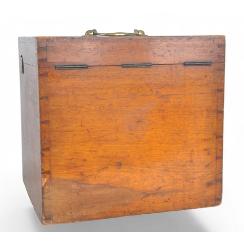 33 - Victorian Era Mahogany Dentists Cabinet/Medal Collectors Chest. Used to house an old medal collectio... 